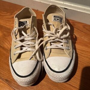 Converse All Star Beige Canvas Sneakers